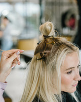 Installing Hair Extensions On Model